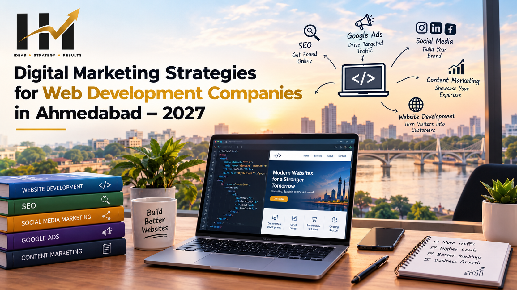 Digital Marketing Strategies for Web Development Companies in Ahmedabad – 2027
