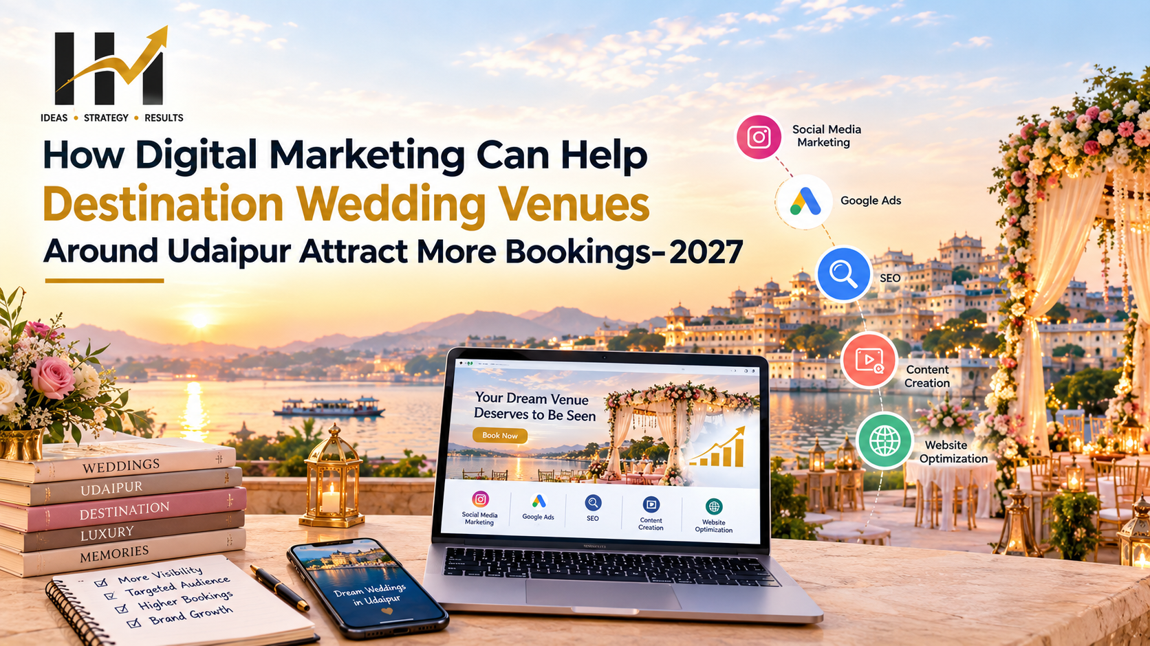 How Digital Marketing Can Help Destination Wedding Venues Around Udaipur Attract More Bookings-2027