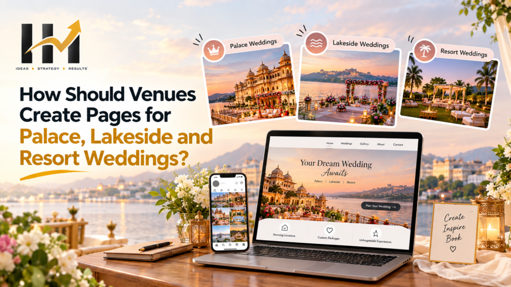 How Should Venues Create Pages for Palace, Lakeside and Resort Weddings